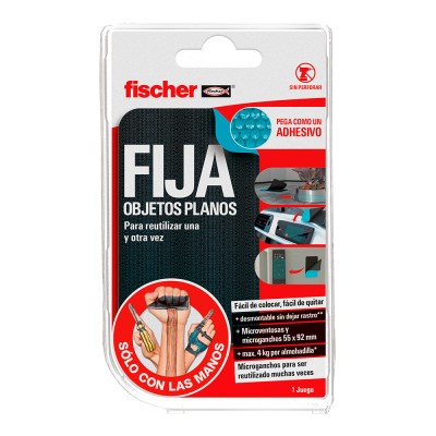 Fischer fija objetos planos