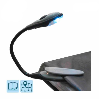 LINTERNA DE LECTURA CON PINZA 1 LED